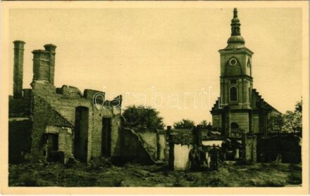 Bursztyn, Ruinen II. 1915 / Első világháborús német katonák / WWI German military, soldiers