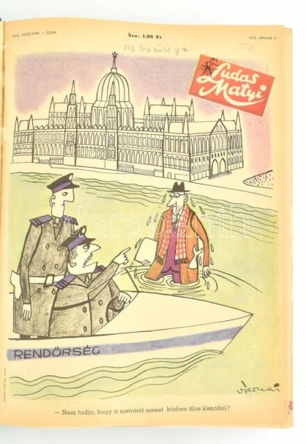 1973 Ludas Matyi c. lap teljes évfolyam bekötve egészvászon kötésben .