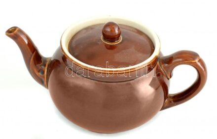 VB Luxemburg kerámia teáskanna. Barna mázas, jelzett, hibátlan. 22 cm