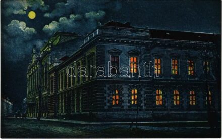 Hódmezővásárhely, Kir. járásbíróság este. Nemes Armin kiadása
