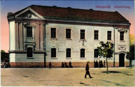 Sárospatak, Járásbíróság magyar címerrel