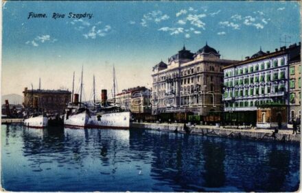 Fiume, Rijeka; Riva Szapáry, industrial railway, trans (EK)