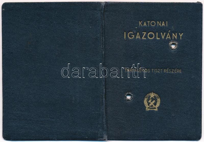 1951 Katonai igazolvány tartalékos tiszt részére - Image 2