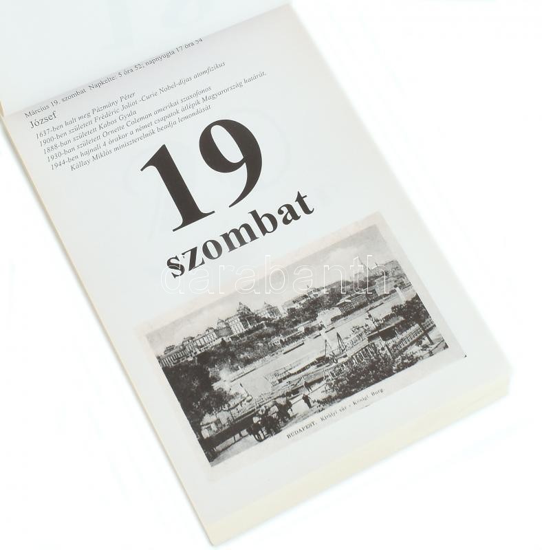 2005-2006 MMV és MMVI. hn., Szaru és Pata. Kiadói papírkötés. 2005 és 2006-ös naptárak, rajtuk régi képeslapok fekete-fehér reprodukcióival. - Image 2