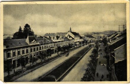 1938 Munkács, Mukacheve, Mukacevo; Masaryk utca / Masarykova ulica / street (EM)