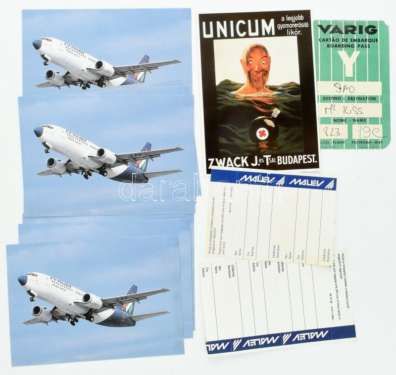 1995-2000 Horizon - A MALÉV magazinjának 4 db száma + vegyes MALÉV nyomtatványok - Image 2