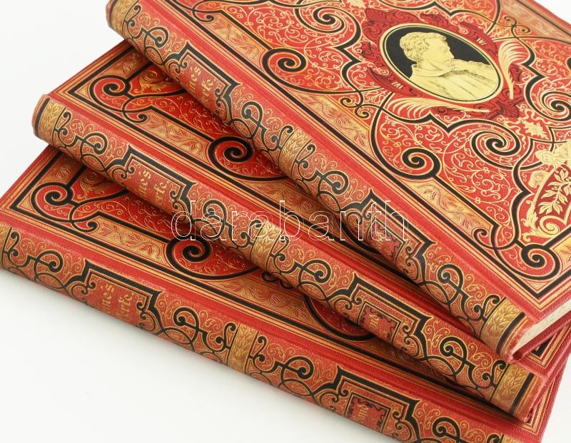 Heinrich Heine's Werke I-VI. köt. Hrs. von Heim Laube. Wien-Leipzig-Prag, é.n., Verlag von Sigmund Bensinger (druck: Ch. Reiger & M. Werthner, Wien), 8+378+1 p.; 4+384+1 p.;4+375+3 p.;4+376+4 p.;4+378+2 p.; 4+377+3 p. Német nyelven. Teljes - Image 2