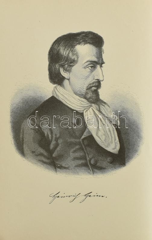 Heinrich Heine's Werke I-VI. köt. Hrs. von Heim Laube. Wien-Leipzig-Prag, é.n., Verlag von Sigmund Bensinger (druck: Ch. Reiger & M. Werthner, Wien), 8+378+1 p.; 4+384+1 p.;4+375+3 p.;4+376+4 p.;4+378+2 p.; 4+377+3 p. Német nyelven. Teljes - Image 4