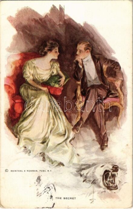 1916 The Secret. Reinthal & Newman No. 607. s: Harrison Fisher