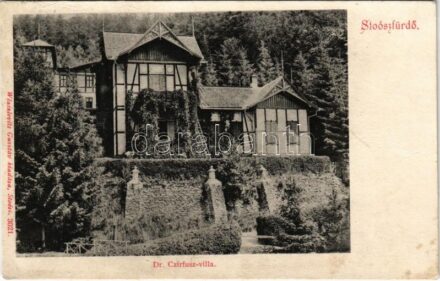 1911 Stószfürdő, Stoósz-fürdő, Kúpele Stós; Dr. Czirfusz villa. Wlaszlovits Gusztáv kiadása / villa (r)