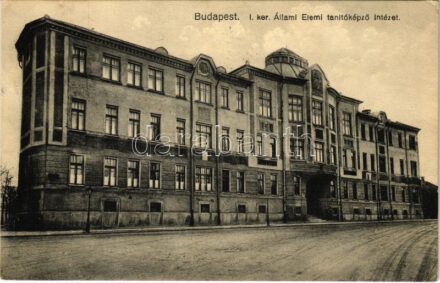 Budapest XII. Állami Elemi Tanítóképző Intézet. Mozdony utca 40. (ma Kiss János altábornagy utca) Lusztig Miksa kiadása (EK)