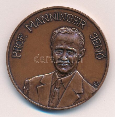E. Lakatos Aranka (1952-) 1995. 'Prof. Manninger Jenő / Combnyaktörés Kezelése Kanülált Csavarokkal Tudományos Ülés' Br emlékérem (42,5mm) T:1-