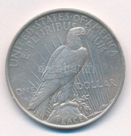 Amerikai Egyesült Államok 1923. 1$ Ag 'Béke' T:2,2- ph. USA 1923. 1 Dollar Ag 'Peace' C:XF,VF edge error Krause KM#150
