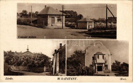 Budapest XXII. Budatétény, Császár üzlete, mozi, zárda. Császár István kiadása (fl)