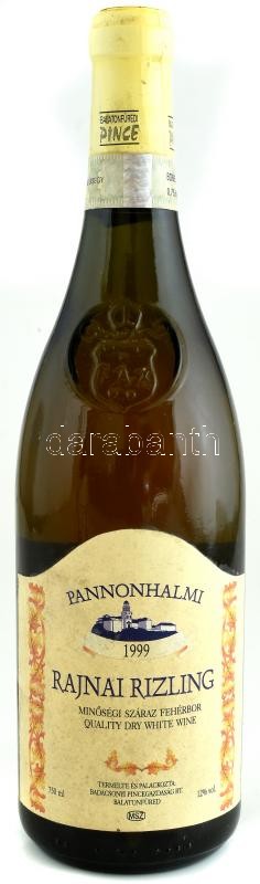 1999 Pannonhalmi rajnai rizling bontatlan palack fehérbor