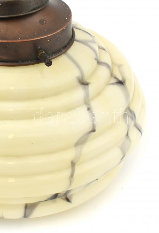 Retró mennyezeti lámpa, működik. kopott, h: 81cm - Image 2