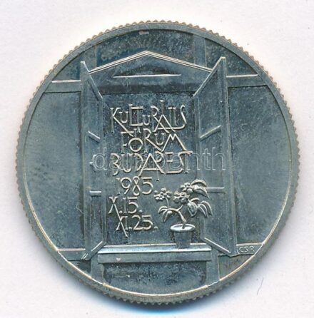 1985. 100Ft alpakka 'Kulturális Fórum' kapszulában T:1,1- Adamo EM88