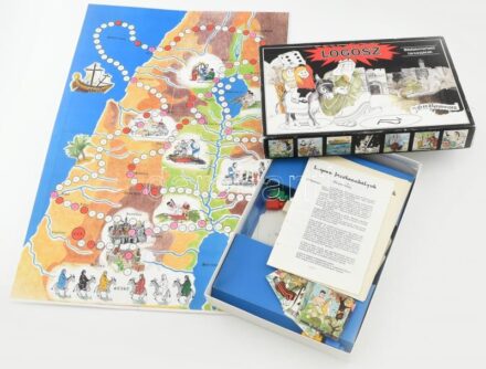 Logosz bibliaismertető társasjáték, dobozában, leírással (előfordulhat, hogy hiányos).