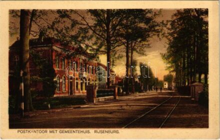 Rijsenburg (Driebergen-Rijsenburg), Postkantoor met Gemeentehuis / post office, town hall (EK)