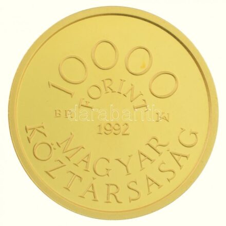 1992. 10.000Ft Au 'Károly Róbert' (7g/0.986) T:PP Hungary 1992. 10.000 Forint Au 'Róbert Károly' (7g/0.986) C:PP Adamo EM124