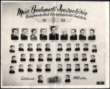 1958-1966 3 db MÁV tablófotó, az egyik sérült, 23,5x17,5 cm és 29,5x23,5 cm