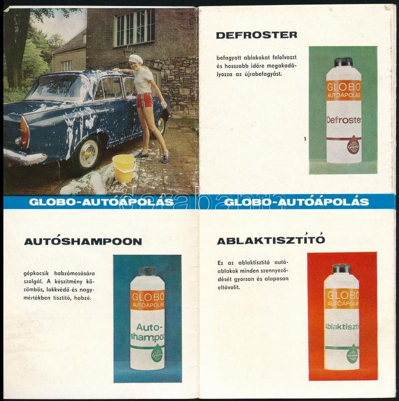 cca 1970-1980 Globo autóápolás, képes reklámprospektus - Image 2