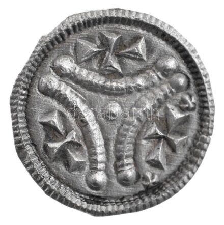1116-1131. Denár Ag 'II. István' (0,33g) T:1,1- Hungary 1116-1131. Denar Ag 'Stephen II' (0,33g) C:UNC,AU Huszár: 91., Unger I.: 40.