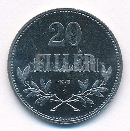 1918KB 20f Fe 'rozettás Artex utánveret' T:1 Adamo K4.1