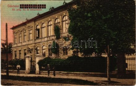 1914 Orosháza, Állami polgári fiú és leányiskola (fa)