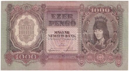1943. 1000P 'F 047 061683' T:II- Adamo P21