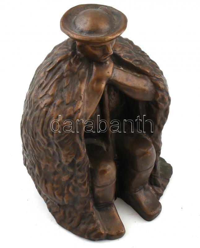 Somogyi Árpád (1926-2008): Juhász. Bronz, jelzett, m: 20 cm - Image 4
