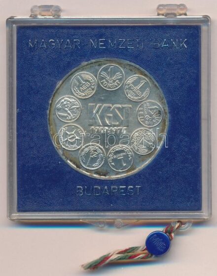 1974. 100Ft Ag '25 éves a KGST' eredeti, plombált MNB tokban T:BU patina Adamo EM43