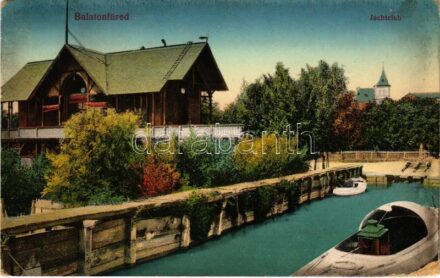 1912 Balatonfüred, Jacht club, motorcsónak (Rb)