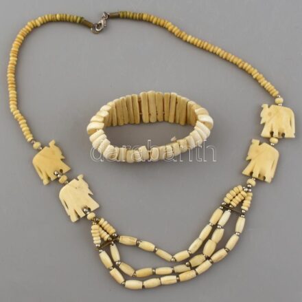 Csont karkötő és nyaklánc