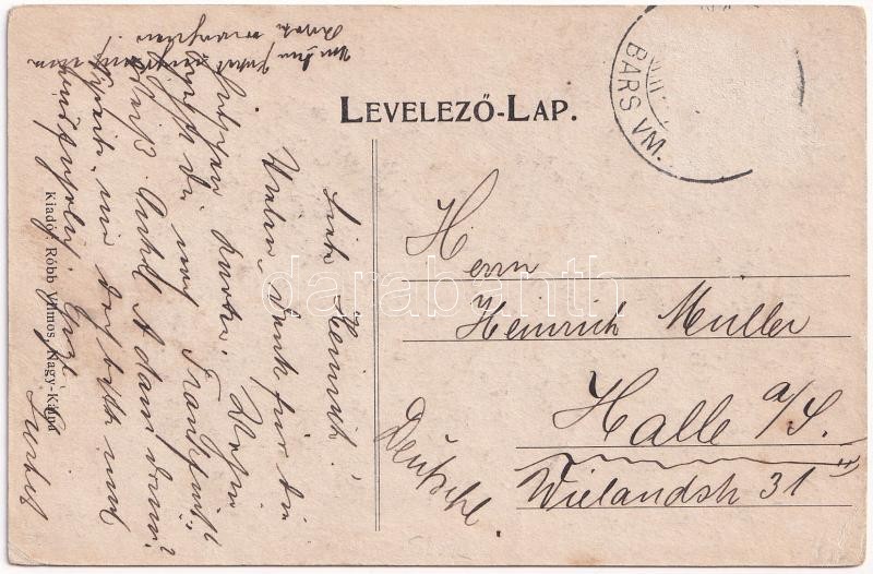 Nagykálna, Kalná, Kálna (Léva, Levice); Református templom, Jegyzői lak. Róbb Vilmos kiadása / Calvinist church, notary's office (r) - Image 2