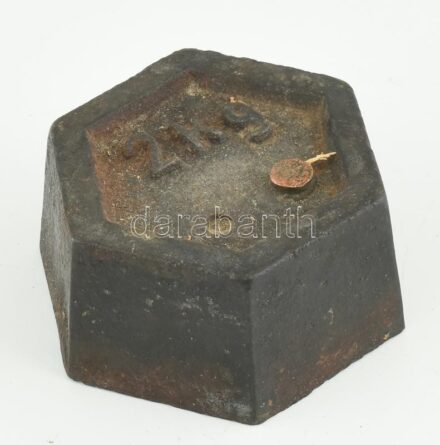 Régi mérlegsúly, 2 kg-os