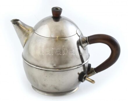 Art Deco elektromos teafőző, kopott, nem működik, jelzett, m: 16