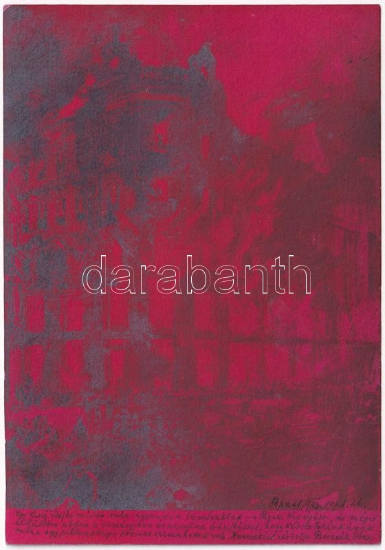 1903 Budapest VI. Párisi nagy áruház égése