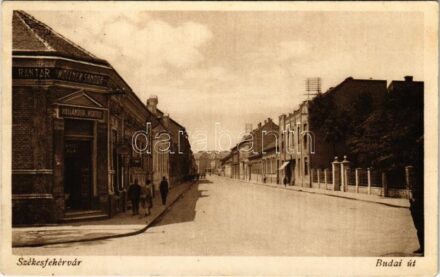1930 Székesfehérvár, Budai út, Wollner Sándor raktára, Holländer és Vértes üzlete (Rb)