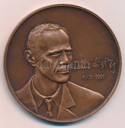 E. Lakatos Aranka (1952-) 1991. 'Romhányi György 1905-1991 / ARS LONGA VITA BREVIS EST - Magyar Pathológusok Társasága 1932' kétoldalas bronz emlékérem (60mm) T:1