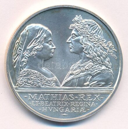 1990. 500Ft Ag 'Mátyás király / Beatrix' T:BU Adamo EM113