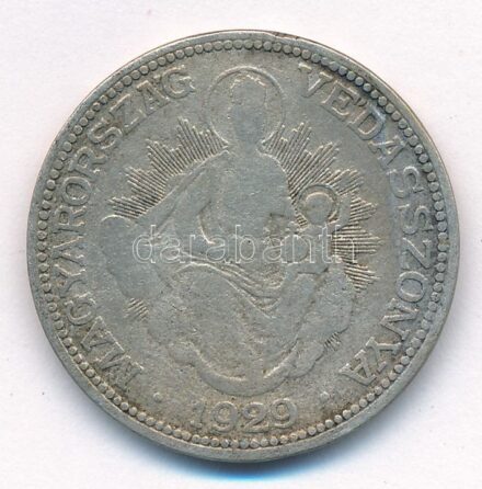1929. 2P Ag 'Madonna' T:3 Adamo P7