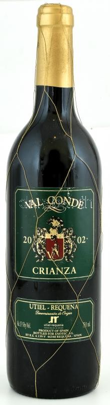 Val Conde 2002 bontatlan palack spanyol vörösbor.