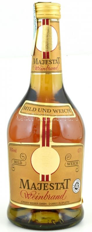 Majestat weinbrand borpárlat 0,7l bontatlan palack