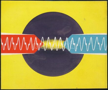 Henter János (?-): Metrimpex katalógus címoldal kivitel terv. Tempera, papír. Hátoldalán jelzett, Magyar Hirdető Grafikai lektorátus és dátum bélyegzővel. 14x17 cm.