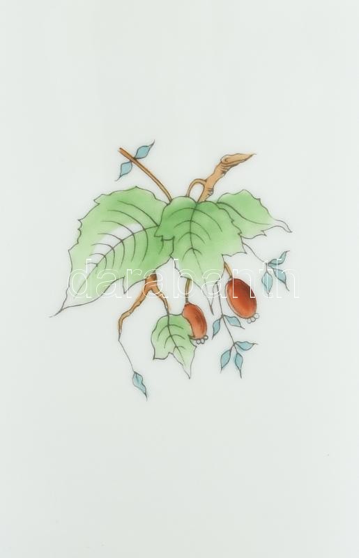 Herendi hecsedli mintás váza, m: 20 cm. Jelzett, másodosztály, kézzel festett, kopásnyomokkal. - Image 2