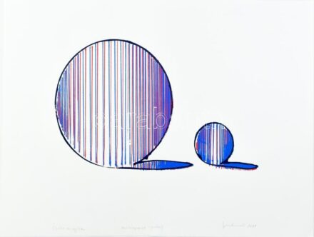 Nagy Gábor György (1966-): Óriás árnyéka, 2021. Szitanyomat, papír, jelzett. Próbanyomat. Lapméret: 50x70 cm
