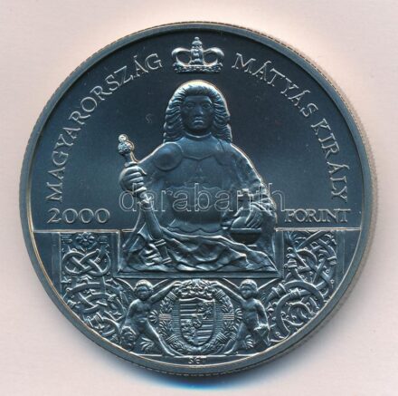 2018. 2000Ft Cu-Ni 'Mátyás király Emlékév' T:BU Hungary 2018. 2000 forint Cu-Ni 'Matthias Corvinus Memorial Year' C:BU