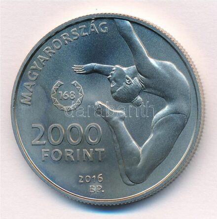 2016. 2000Ft Cu-Ni 'Magyar olimpiai csapat - Rio 2016' T:BU patina