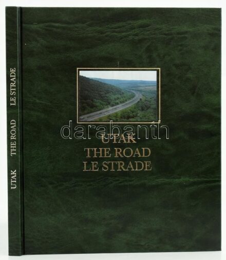 Korniss Péter-Gy. Németh György: Utak. The road. Le strade. Korniss Péter fotói. Gy. Németh György szövegével. [Bp.], 1994.,IG Reklám. Gazdag képanyaggal. Magyar, angol, olasz nyelven. Kiadói műbőr-kötés.
